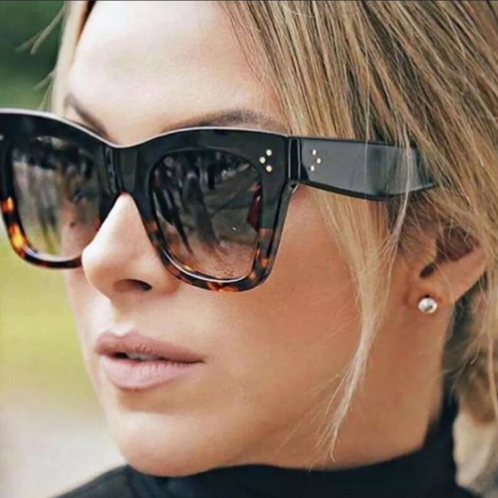 - TRENDY Tortoise Glasses BROWN & BLACK Sunnies *NEW*